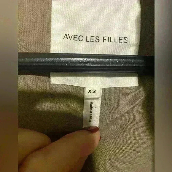 Avec Les Filles womens water resistant quilted hoodie jacket size xs - Picture 6 of 16